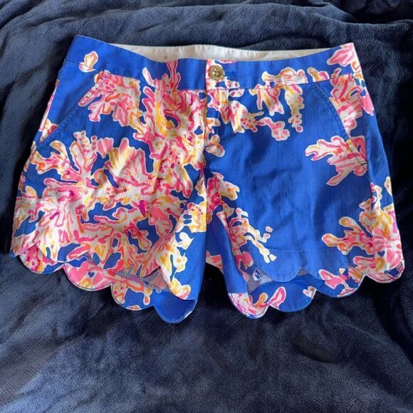 Lilly Pulitzer “Buttercup” Shorts 5” Inseam 0 - Picture 1 of 4